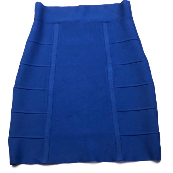 BCBG MAXAZRIA Bandage Cobalt Skirt Sz S - Picture 12 of 12